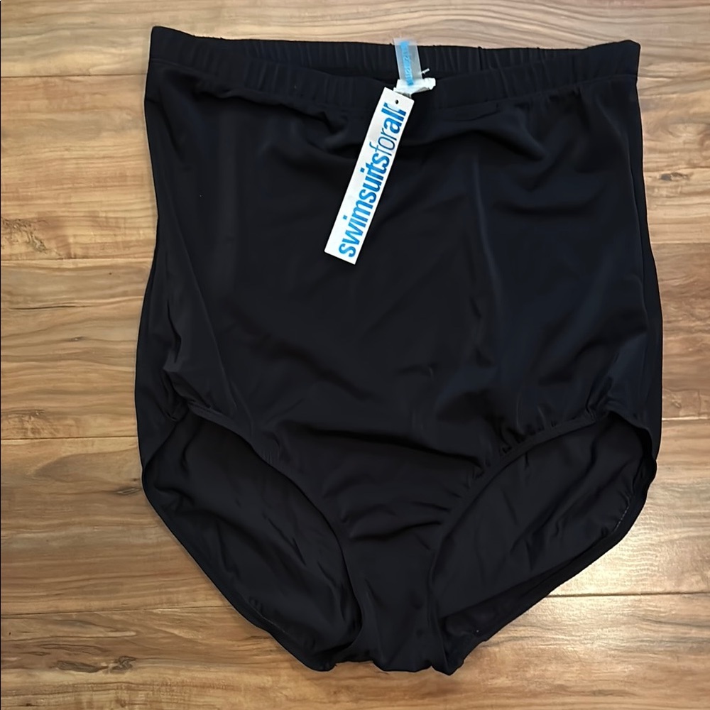 Swimsuits For All Classic Black Swim Bottoms